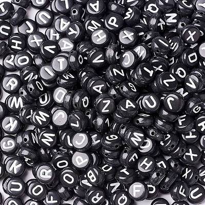 288G 26 Style Black Acrylic Beads SACR-X0015-17-1