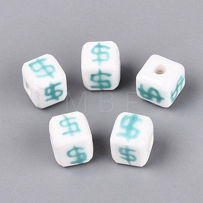 Handmade Porcelain Beads PORC-N012-13C-1