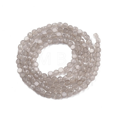 Transparent Imitation Jade Glass Beads Strands GLAA-N052-05A-B05-1