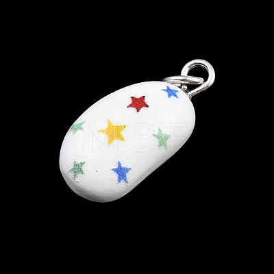 Brass Enamel Pendants KK-CBA10BC-03D-1