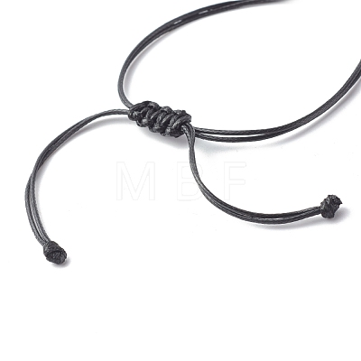 Adjustable Waxed Polyester Cord Braided Bracelets BJEW-JB06542-1