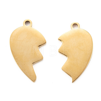 304 Stainless Steel Split Pendants LS-STAS-G251-07B-G-1