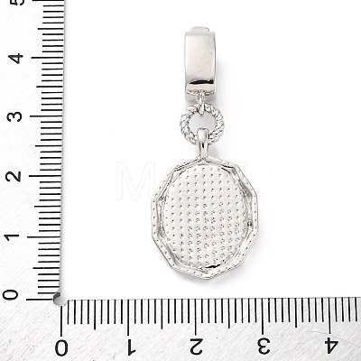 Brass Micro Pave Cubic Zirconia Pendants KK-S510-45GP-02-1