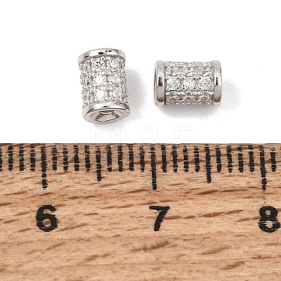 925 Sterling Silver Micro Pave Clear Cubic Zirconia Beads SE-CBAF1B2-13C-P-1