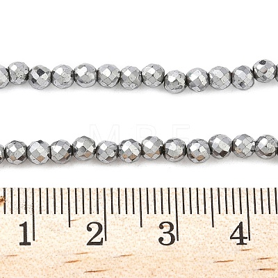 Electroplate Synthetic Magnetic Hematite Beads Strands G-A263-B01-02C-1