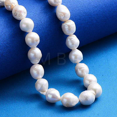 Natural Baroque Pearl Keshi Pearl Beads Strands PEAR-Q007-16-1