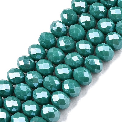 Electroplate Glass Beads Strands LS-EGLA-A044-P8mm-A31-1