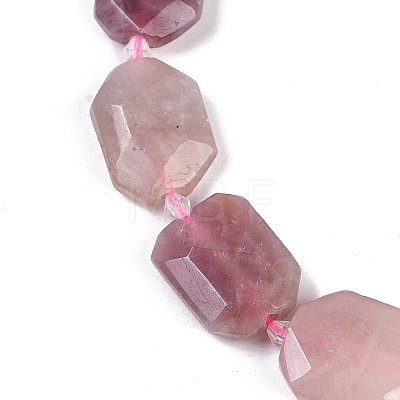 Natural Rose Quartz Beads Strands G-B125-P06-01-1