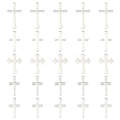 25Pcs 5 Styles Brass Pendants KK-FS0001-51S-1