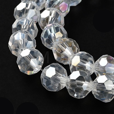 Electroplate Glass Beads Strands EGLA-R016-8mm-25-1