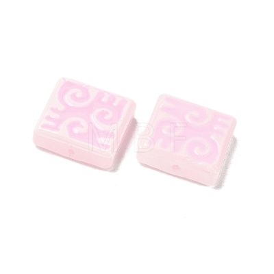 Dyed & Heated Baking Paint Glass Beads LAMP-D004-03F-1