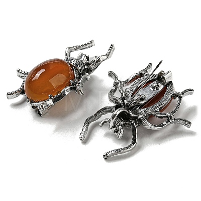 Dual-use Items Alloy Spider Brooch JEWB-C026-03A-AS-1