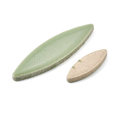 Flat Elongated Leaf Porcelain Mosaic Tiles PR-CBA4734-02D-1