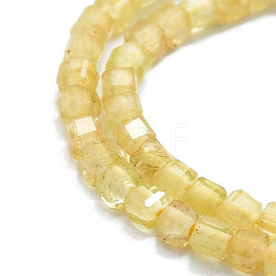 Natural Yellow Apatite Beads Strands G-P457-B01-13-1