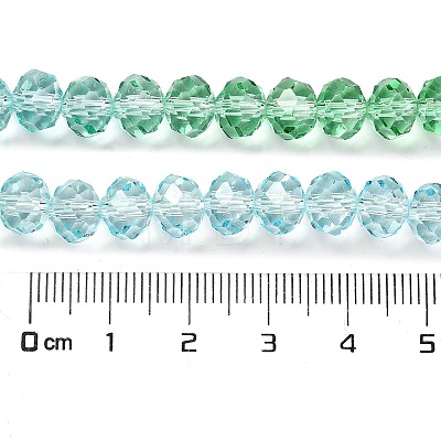 Transparent Painted Glass Beads Strands DGLA-A034-T6mm-A16-1