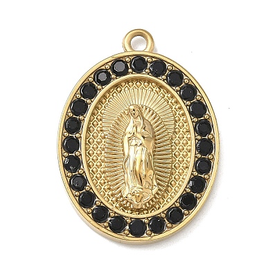 304 Stainless Steel & Rhinestone Pendants STAS-G371-09E-02G-1