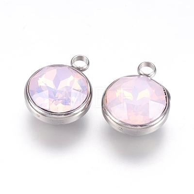 K9 Glass Rhinestone Pendants STAS-F123-26G-1