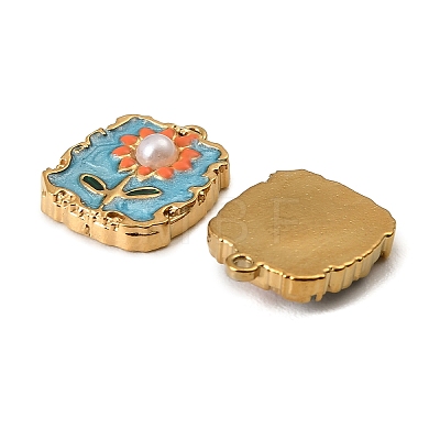 304 Stainless Steel Enamel Pendants STAS-I371-09G-02-1