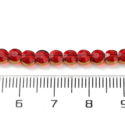 Electroplate Glass Beads Strands EGLA-A040-01B-1