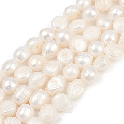 Natural Cultured Freshwater Pearl Beads Strands PEAR-P064-20L-01A-1