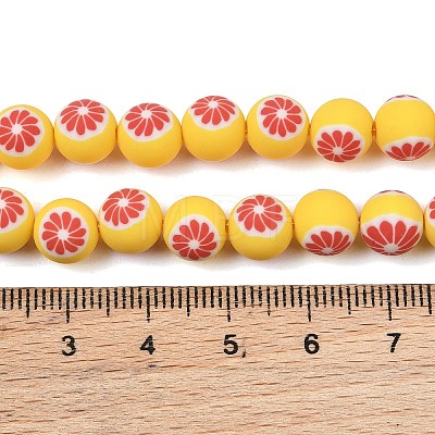Handmade Polymer Clay Beads Strands PY-CBAEC33-02N-1