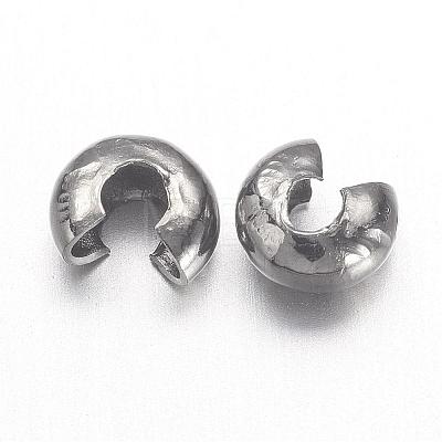 Iron Crimp Beads Covers IFIN-H028-B-1