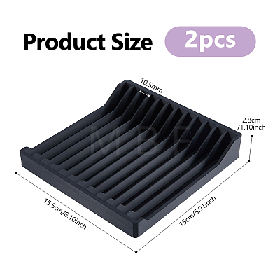 Plastic CD Disc Storage Slotted Display Stands ODIS-WH0043-319-1