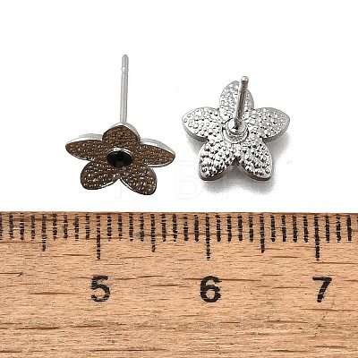 304 Stainless Steel Stud Earrings EJEW-F361-17P-1