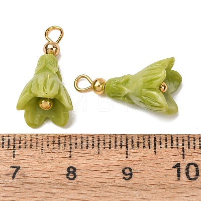 Dyed Synthetic Coral Pendants GG-CBAC295-03G-05-1