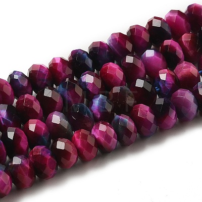 Natural Rainbow Tiger Eye Beads Strands G-NH0002-D05-03-1