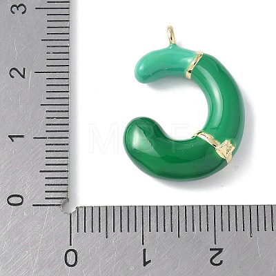 Brass Enamel Pendants KK-E093-03G-C-01-1