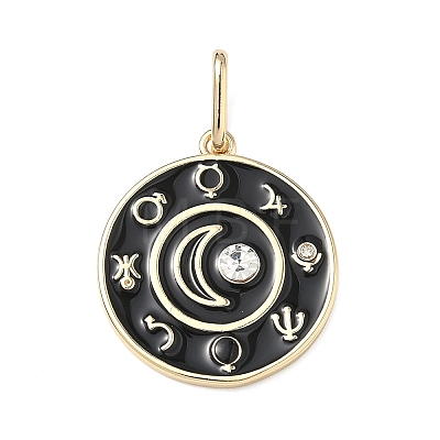 Brass Enamel Pendants LS-ENAM-I086-10-1