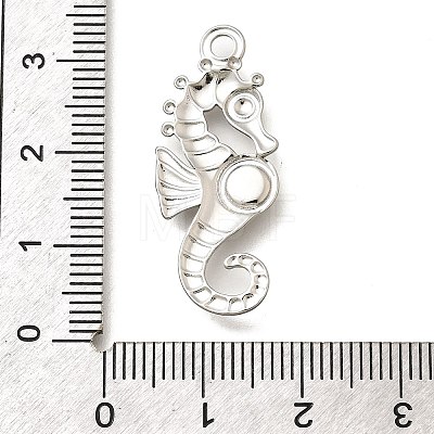 304 Stainless Steel Pendant Cabochon Settings STAS-E545-04D-P-1