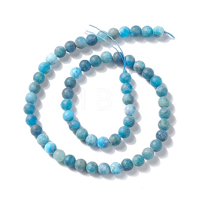 Natural Apatite Beads Strands G-K193-7mm-12-1