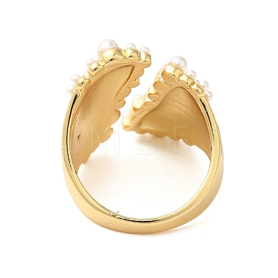 Brass Open Cuff Rings RJEW-A046-01G-1