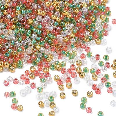 4 Colors 11/0 Christmas TOHO Round Seed Beads SEED-X0058-29-1