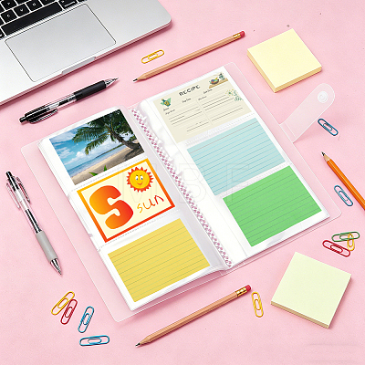 3 Inch 240-Pocket Plastic Photocard Storage Albums with Press Stud AJEW-WH0752-817A-1