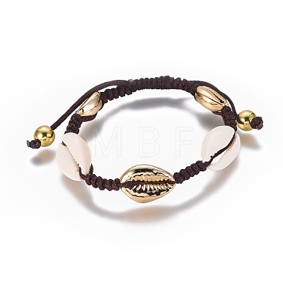 Nylon Braided Bead Bracelets BJEW-E281-03-1