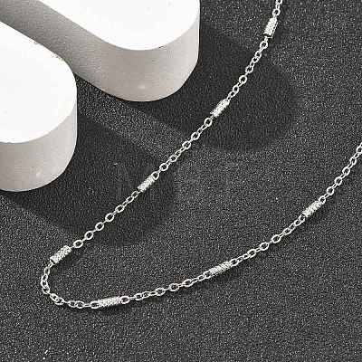 Brass Cable Chain Necklaces for Women NJEW-D302-19P-1