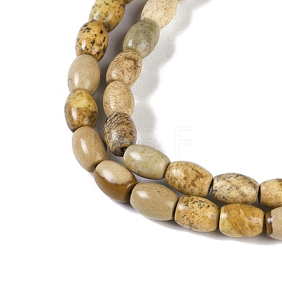 Natural Picture Jasper Beads Strands G-K362-I06-01-1