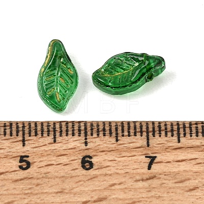 Baking Paint and Golden Metal Enlaced Glass Pendants GL-CBA1477-07A-1