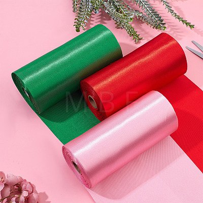 Flat Polyester Ribbons SRIB-WH0011-012F-1