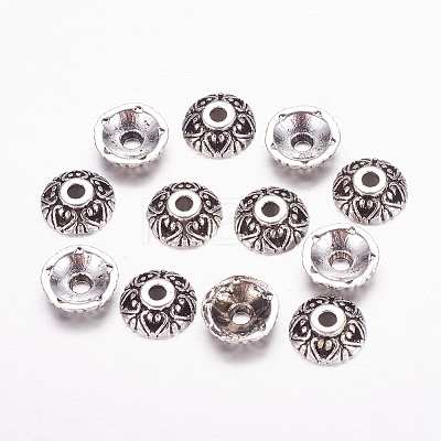 Tibetan Style Alloy Bead Caps LS-LFH10353Y-NF-1