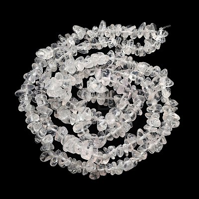 Transparent Crackle Glass Beads Strands GLAA-U004-01J-1