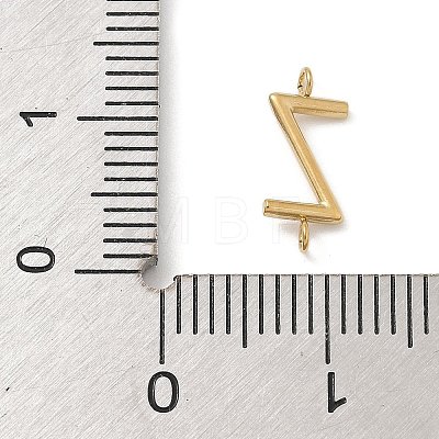 304 Stainless Steel Letter Connector Charms LS-STAS-M108-01G-26-1