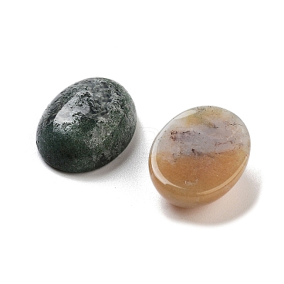 Natural Indian Agate Cabochons G-G145-01B-34-1