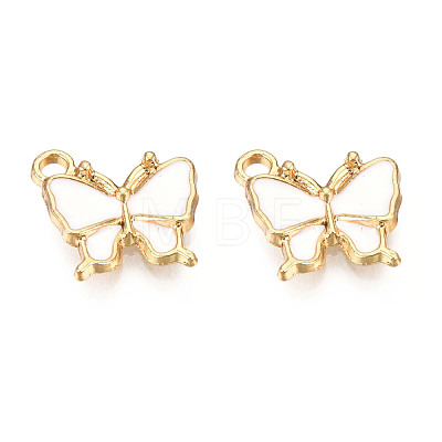 Light Gold Plated Alloy Charms ENAM-T009-03F-1