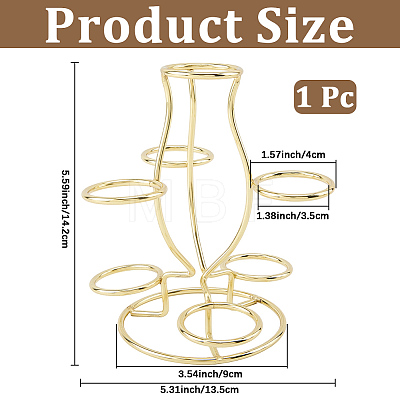 7-Slot Alloy Easter Egg Display Stands ODIS-WH20010-13A-G-1