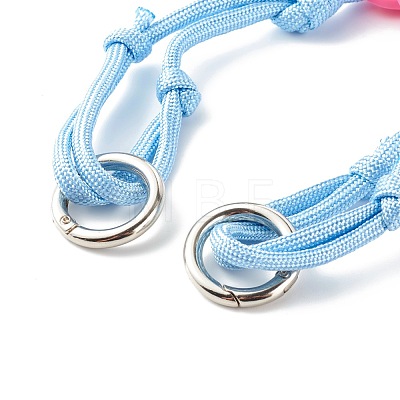 Polyester & Spandex Cord Bracelet Sets BJEW-JB06367-03-1