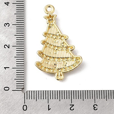 Alloy Enamel Pendants with Rhinestone FIND-H055-16G-02-1